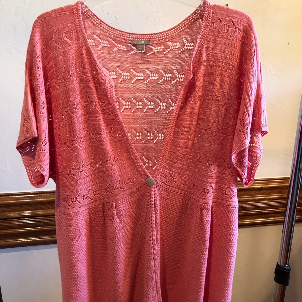 J Jill Crochet Cardigan 3X